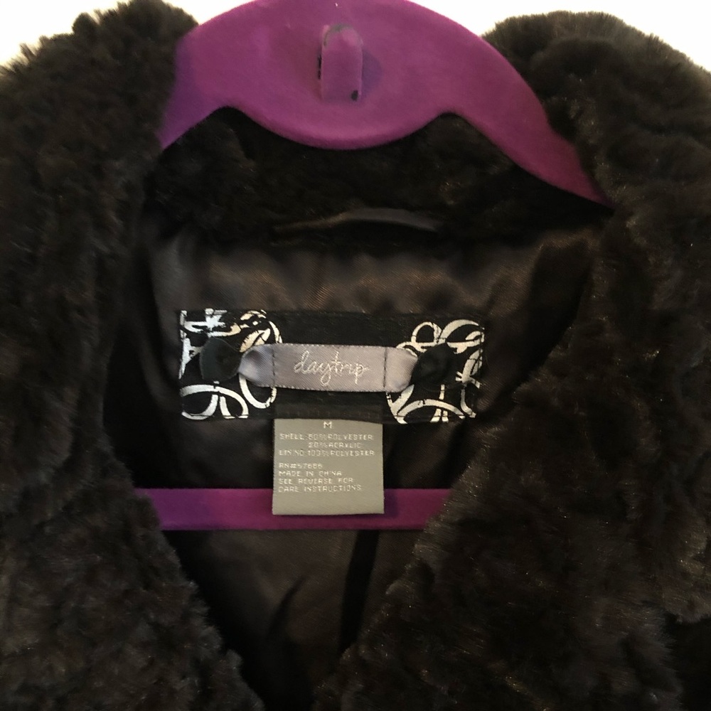 Daytrip M brown faux fur jacket